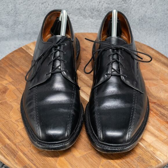 ALLEN EDMONDS HILLCREST BLACK MADE IN U.S.A. BICYCLE TOE SHOES SIZE 9.5 D - Picture 2 of 11